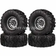 RC 1/10 Rock Crawler Axial SCX10 90046 Metal 2.2" Beadlock WHEEL RIM & TIRE 4pcs