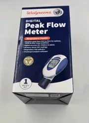 Walgreens Digital Peak Flow Respiratory Meter For Asthma & COPD PEF FEV1 /SEALED