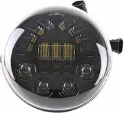 Motorcycle Headlight Motorcycle Aluminum Black LED Headlight With daytime running light For V Rod VROD VRSCA Headlight VRSC For Harley Headlamp E9 DOT