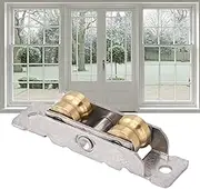 Sliding Patio Door Rollers - 4 Sets Tandem Roller Assembly, Heavy Duty Copper 88 Type Wheel Bearing (Concave Wheel) - Glass Door Replacement Parts