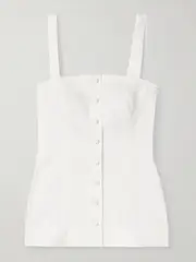[Faithfull] Faithfull - Corbiere Linen Tank - White - x large x large White
