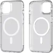 Tech21 Evo Clear Case Cover for Apple iPhone 14 / 16E Magnetic Drop Protection