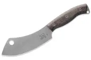 White River Camp Cleaver Knife Natural Burlap Micarta CPM S35VN Steel Blade NEW