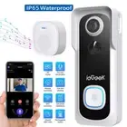 2K Wireless Doorbell WiFi Video Door Bell Intercom Phone Smart Security Camera