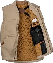 Legendary Whitetails Men's Big & Tall Conceal and Carry Canvas Crosstrail Vest
