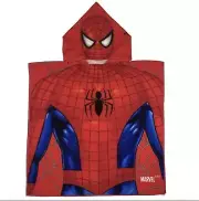 Spiderman Toddler Hooded Towel Poncho Bathrobe Hood