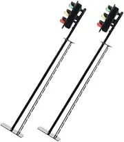 BRIGHTFUFU 2pcs Mini Traffic Light Decor Model Train Signals DIY Scene Traffic Light Craft