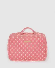 Red Fold Out Cosmetic Case