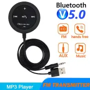 USA AUX Bluetooth Wireless Receiver Adapter FM Transmitter for Car Stereo Audio