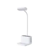 Supperstore Bedroom Negative Ion Purification Table Lamp Multifunctional Desktop Reading Table Lamp Air Purifier Night Light-White