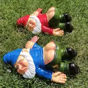 Garden Drunking Gnome Ornament Drunk Dwarf Gnome Outdoor Yard Patio Decor 5inch
