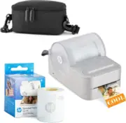 HP Sprocket Panorama Instant Portable Color Label & Photo Printer (Grey) Star...