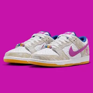 【NIKE 耐吉】休閒鞋 RAYSSA LEAL X NIKE DUNK SB ROYAL VIVID PURPLE 聯名款 紫白 男款 女段 FZ5251-001