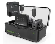 Wireless Microphone Lavalier Haomuren 2 Pack iPhone Android Pro Video Recording