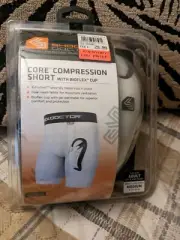 Shock Doctor Core Compression Shorts with Bio-Flex Athletic Cup. Size M. New!