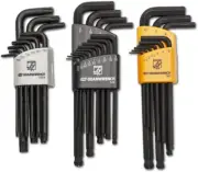 83522 Torx Long Arm Hex Key Set with Chamfered Edges on Both Ends, 9 Piece
