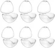 6PCS Baby Dummy Case Non Toxic Portable Nipple Shield Carrying Case Pacifier Storage Box Nipple Shield Case Transparent Pacifier Case Soother Pod Pacifier Holder Box for Kids
