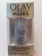 Olay Masks Glow Boost Clay Stick White Charcoal 1.7 oz each