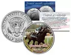 SPECTACULAR BID *Eclipse Award Winner* Racehorse Colorized JFK Half Dollar Coin
