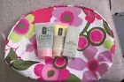 Clinique 3-piece Skin Care Travel Set w/Cosmetic Bag NEW