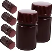 HEATSHAKING 6pcs Chemical Reagent Bottles Leakproof Sample Storage Containers Design Wide Mouth for Easy Handling for Laboratory Use