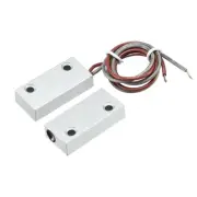 MC-51 NO Alarm Rolling Gate Garage Door Contact Magnetic Reed Switch Silver Gray