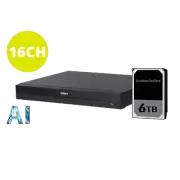 DAHUA 16CH NVR WITH 6TB INSTALLED