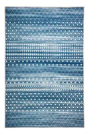 Subarashi Blue Non-Slip Rug