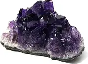 Raw Amethyst Stones and Crystals Rock, Natural Amathesis Crystal Clusters, Geodes with Crystals, Cuarzo Amatista Original, Real Amethyst Crystals Geode, Gemstones, Healing Crystals (1 Piece Set)