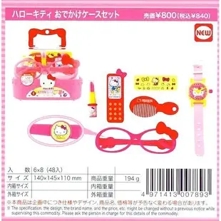 正版授權 Hello Kitty 凱蒂貓 手提盒 時尚兒童配件組 眼鏡 手錶 梳子 【0511352 (6.1折)