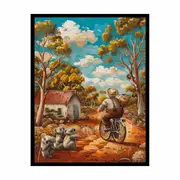 Aussie Farmhouse Framed Print Fine Art Poster Print