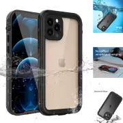 For iPhone 12 Pro/12 Case Waterproof Shockproof Heavy Duty Underwater Full Cover