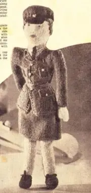 WWII DOLL - Air Force or Army / COPY doll knitting pattern