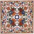 White Marble Dining Table Top Semi Precious Gemstone Inlay Work Cafeteria Table