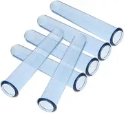 Happyyami 6pcs Clear Test Tubes for Plant Propagation Transparent Hydroponic Vases for Home Office Decoration Creative Flower Holder Easy to Clean and Replace