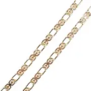 Sam Edelman Women's Fully Adjustable Double-e Logo Chain Link Dress Belt Medium