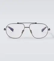 [Jacques Marie Mage] Jacques Marie Mage x George Cortina Hollywood aviator glasses One Size black