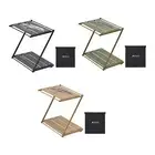Outdoor Camping Storage Rack Shelf Portable Patio Table Folding Picnic Table