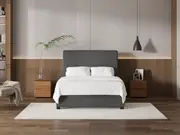 My Style Tapered Headboard & Standard Base - Double / Gunmetal / Standard Base