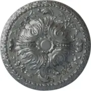 Ekena Millwork Amelia Urethane Ceiling Medallion 19.625"W Paintable In Platinum