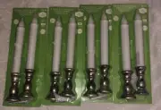 Holiday Time 2 Pack X4 BUNDLE LED Battery Candles Timer Yellow Flickering Flame