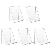 5 Pcs Clear Tablet Holder Acrylic Stands for Displaying Paintings Books Notebook