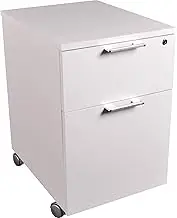 Lorell Mid-Century Modern Box/File Mobile Pedestal