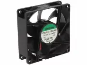 DC Axial Fan Cooling 12VDC 80x80x25mm 69.29m3/h 33dBA Slide Bearing SUNON RoHS