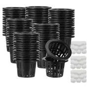Hydroponic Baskets 50X Planting Hydroponic Pots Net Cups Sponges