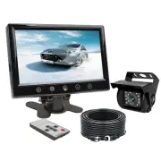 9" Headrest Car Monitor 4PIN IR Backup Camera Reversing Kit For Truck Caravan Rv