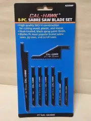 Sabre Saw 8 pc Set for Wood Plastic Metal Blade Jig Saw Sets