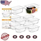 Efficient 10 Pack Food Storage Containers with Snap Lids, BPA Free - 4L Capacity