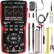 Handheld Oscilloscope Multimeter Multifunctional Digital Oscilloscope 2.8inch Screen Professional ZT702S Oscilloscope 48MSa/s High Sampling 9999 Counts 10MHZ Bandwidth for Measure Waveform