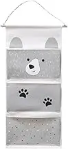 JSEIAJB Cloth Closet Hanging Storage Bag 3 Pocket Wall Hanging Storage Bag Decoration Hanging Bag(D)